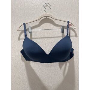 Victoria's Secret Women's Blue Lightly Lined Padded T-Shirts Bras Size 34DD NWT